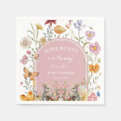 SomeBunny Easter Wildflower Baby shower Servet (Voorkant)