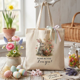 SomeBunny Easter Wildflower Baby shower Tote Bag