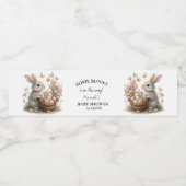 SomeBunny Easter Wildflower Baby shower Waterfles Etiket (Enkel label)