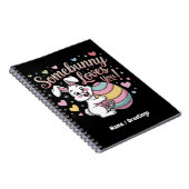 Somebunny houdt van je Schattigee konijn paascadea Notitieboek (Rechterzijde)