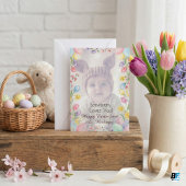 Somebunny houdt van jou aangepaste foto Pasen groe Kaart