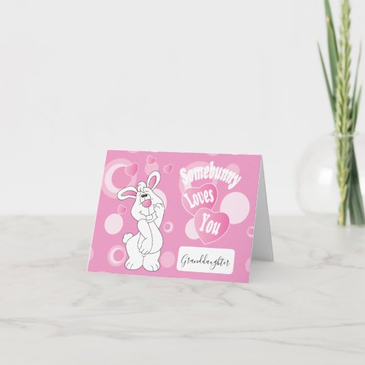 Somebunny houdt van u | Pasen Feestdagen Kaart (Voorkant)