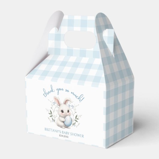 Somebunny is op het Way Boy Easter Baby shower Bedankdoosjes (Voorkant Zijde)