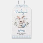 Somebunny is op het Way Boy Easter Baby shower Cadeaulabel (Voorkant)