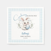 Somebunny is op het Way Boy Easter Baby shower Servet (Voorkant)