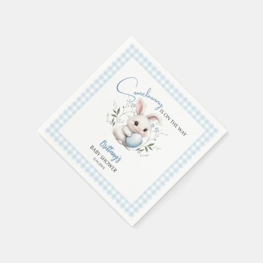 Somebunny is op het Way Boy Easter Baby shower Servet (Hoek)