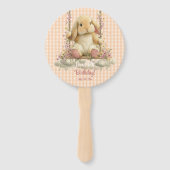 Somebunny is Turning One Handheld Party Fans Handwaaier (Achterkant)