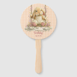 Somebunny is Turning One Handheld Party Fans Handwaaier