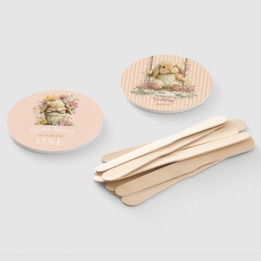 Somebunny is Turning One Handheld Party Fans Handwaaier (Niet-gemonteerd)