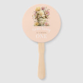 Somebunny is Turning One Handheld Party Fans Handwaaier (Voorkant)