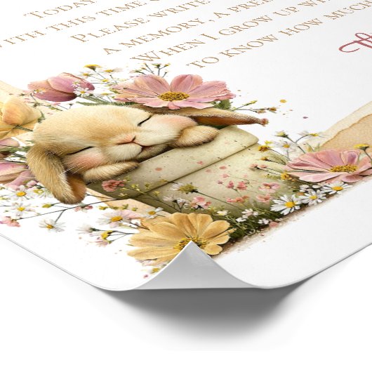 Somebunny is Turning One Milestone Poster (Hoek)