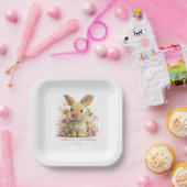 Somebunny is Turning One Paper Plates Papieren Bordje (Feest)