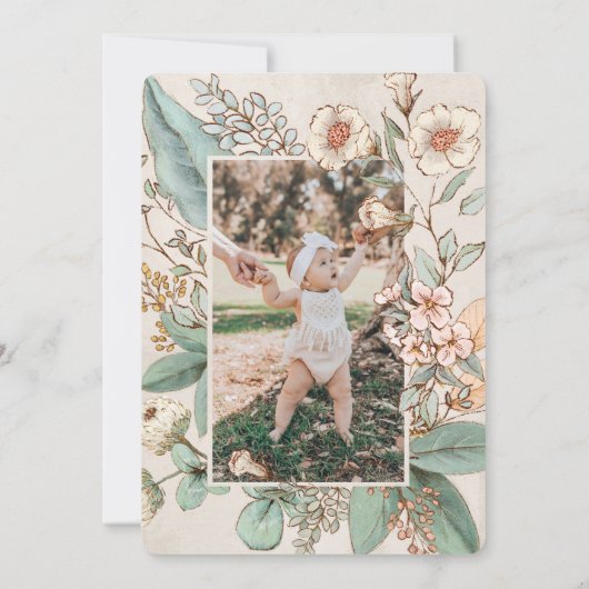 Somebunny is Turning Two 2nd Birthday Invitation Kaart (Achterkant)