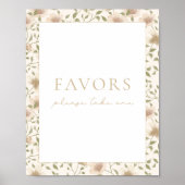 Somebunny lente Pasen Bloemen gunst teken Poster (Voorkant)