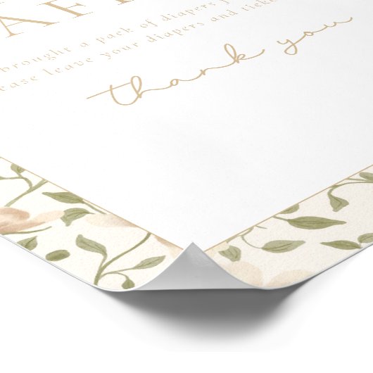 Somebunny lente Pasen Bloemen Raffle teken Poster (Hoek)