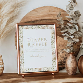 Somebunny lente Pasen Bloemen Raffle teken Poster