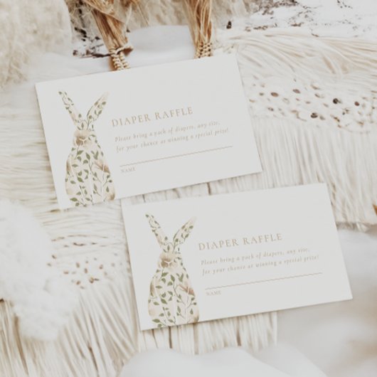 Somebunny lente Pasen Bloemenluier Raffle Informatiekaartje