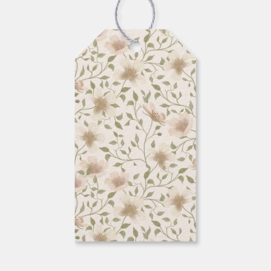 Somebunny Lente Pasen Bloemige Baby Shower Favor Cadeaulabel (Achterkant)