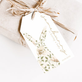 Somebunny Lente Pasen Bloemige Baby Shower Favor Cadeaulabel