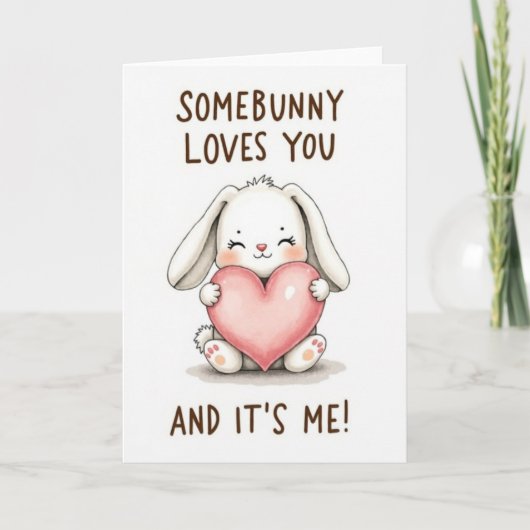 Somebunny Loves You Card Kaart (Voorkant)