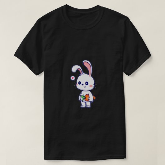 ''Somebunny Loves You'' Heart Carrot T-Shirt (Design voorkant)