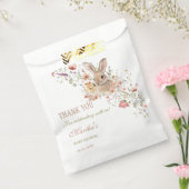 Somebunny op weg naar Easter Wildflower baby showe Bedankzakje (Gezegeld)