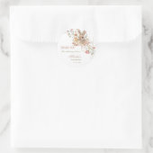 Somebunny op weg naar Easter Wildflower baby showe Ronde Sticker (Tas)