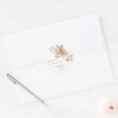 Somebunny op weg naar Easter Wildflower baby showe Ronde Sticker (Envelop)