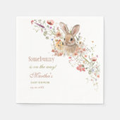Somebunny op weg naar Easter Wildflower baby showe Servet (Voorkant)