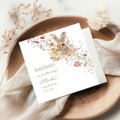Somebunny op weg naar Easter Wildflower baby showe Servet