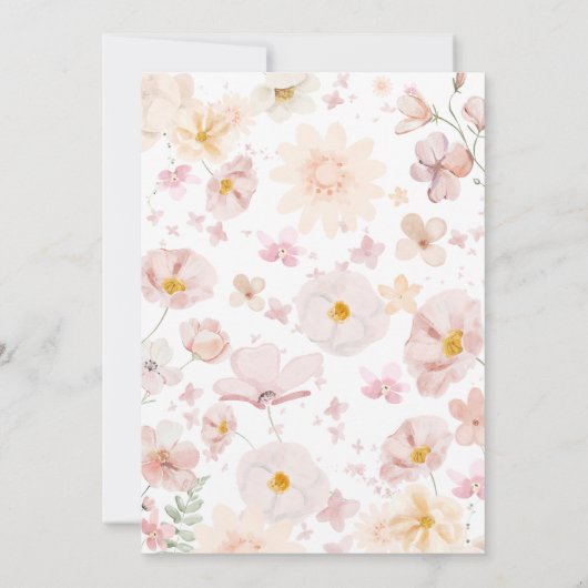 Somebunny Rabbit Baby shower Kaart (Achterkant)