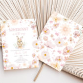 Somebunny Rabbit Baby shower Kaart