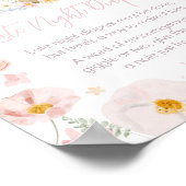 Somebunny Rabbit Baby shower Late Night Luiers Poster (Hoek)