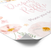 Somebunny Rabbit Baby shower Luier Raffle Poster (Hoek)