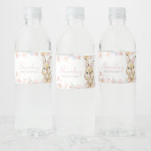 Somebunny Rabbit Baby shower Waterfles Etiket (Flessen)