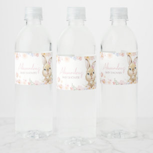 Somebunny Rabbit Baby shower Waterfles Etiket