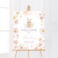 Somebunny Rabbit Baby shower Welkom