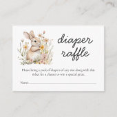 Somebunny Special Diaper Raffle Spring Baby shower Informatiekaartje (Voorkant)