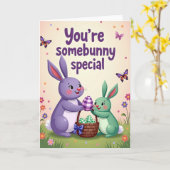 Somebunny Special Springtime Card Kaart (Gele Bloem)