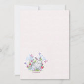 Somebunny Speciale Foto Pasen Verjaardag Uitnodigi Kaart (Achterkant)