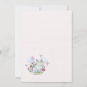 Somebunny Speciale Foto Pasen Verjaardag Uitnodigi Kaart (Achterkant)