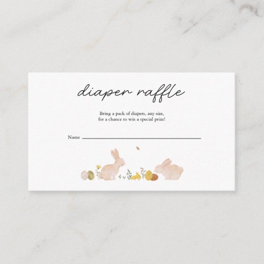 Somebunny Spring Easter Baby Shower Informatiekaartje (Voorkant)