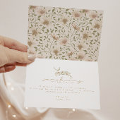 Somebunny Spring Easter Floral Baby shower Bedankkaart