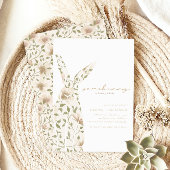 Somebunny Spring Easter Floral Baby shower Kaart