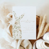 Somebunny Spring Easter Floral Baby shower Kaart