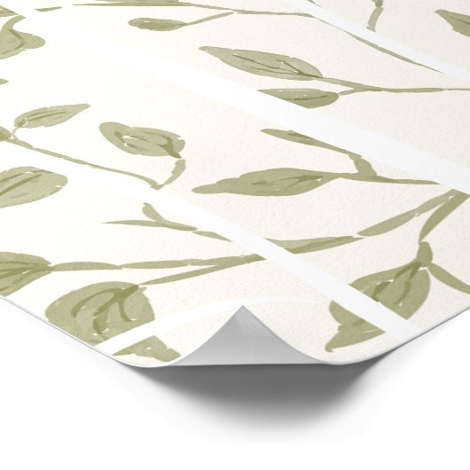 Somebunny Spring Easter Floral Baby shower Poster (Hoek)