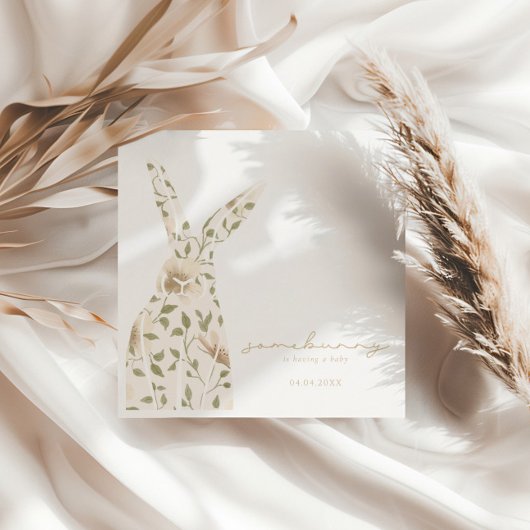 Somebunny Spring Easter Floral Baby shower Servet