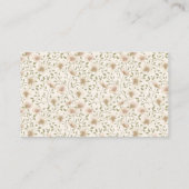 Somebunny Spring Easter Floral Boeken voor Baby Informatiekaartje (Achterkant)