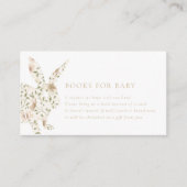 Somebunny Spring Easter Floral Boeken voor Baby Informatiekaartje (Voorkant)