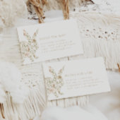 Somebunny Spring Easter Floral Boeken voor Baby Informatiekaartje